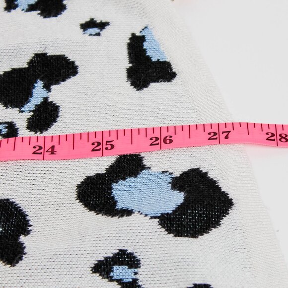 Chico's White Blue Animal Print Sweater Size 2 L - Picture 6 of 6